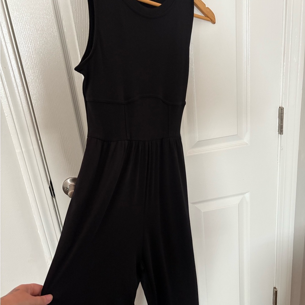 Cider Brand - Classic Black Sleeveless Jumpsuit Size Medium